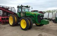Узкие колеса для работы в междурядьях на John Deere 8R